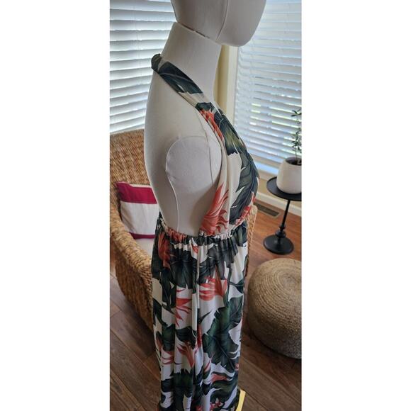 Show Me Your Mumu Luna Halter Dress Size M Tropical Beach Maxi - Picture 5 of 15